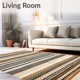 Beige Tribal Kitchen Area(Beige)