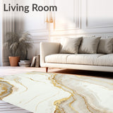 Subtle Marble Effect Neutral Abstract Large(White)