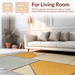 Ultra Soft Area Rug, Non Slip, Stain Resistant, Washable Area Rugs for Living Room, Bedroom, Modern Sandstone Viscose Living Room Rug(Gray) - ODIKA