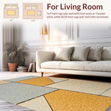 Ultra Soft Area Rug, Non Slip, Stain Resistant, Washable Area Rugs for Living Room, Bedroom, Modern Sandstone Viscose Living Room Rug(Gray) - ODIKA