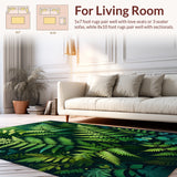 Ultra Soft Area Rug, Non Slip, Stain Resistant, Washable Area Rugs for Living Room, Bedroom, Dark Green Bedroom Cozy Minimalist Fluffy Rug(Green)