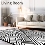 Timeless Farmstead Lattice Featuring Intersecting Diagonal (Black) - ODIKA