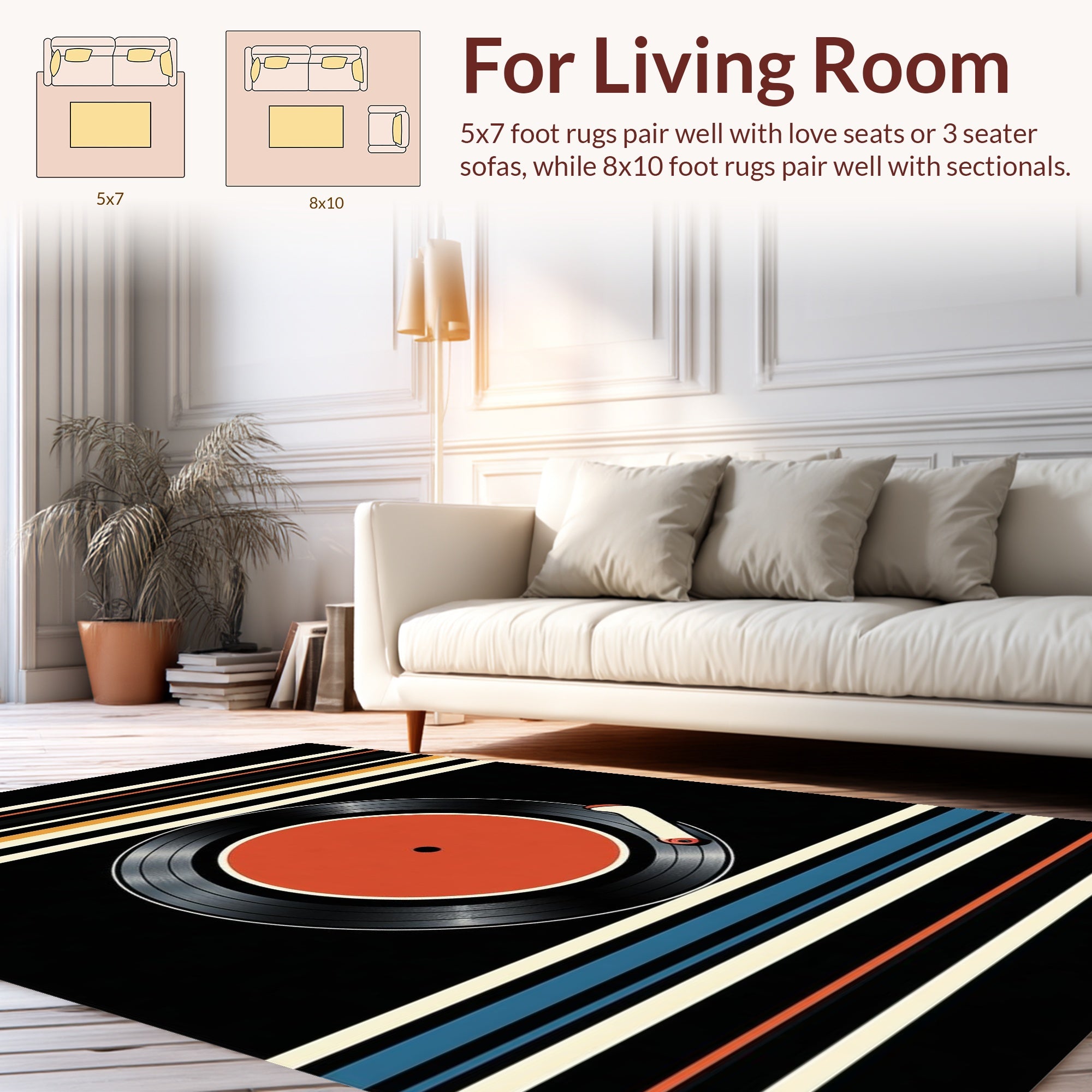 Classic Vinyl Circular Elegance(Orange) - ODIKA