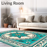 Serene Harbor Nautical Compass Rose Medallion(Turquoise)