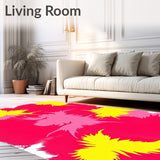 Abstract Watercolor Splash Design Entry Floor Covering(Yellow)