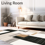 Dark Beige Geometry and Dirt Trapper Design(Beige)