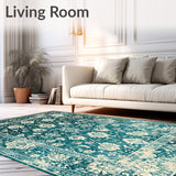 Boho Chic Area Runner(Blue)