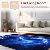 Vibrant Cosmic Dragon Imagery(Blue)