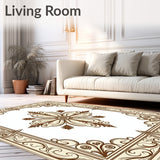 Ancient Tapestry Heirloom Decorative Swirl Artisan Crafted(Beige)