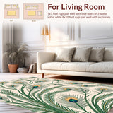 Exotic Plumage Ornamental Feathered Design(Ivory)