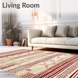 Cream Stripe Area(Beige)