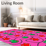 Whimsical Cat Silhouettes with Festive Twinkling Lights(Pink)