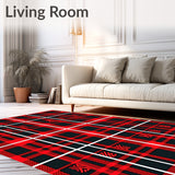 Yuletide Tartan Welcoming Entryway Adornment(Red)