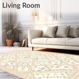 Beige Area Modern Geometric(Beige)