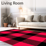 Traditional Buffalo Check Entry with Cabin Styling(Red)