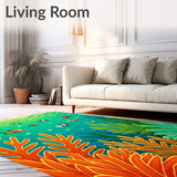 Tropical Lagoon Treasure Sealife Panorama Exotic(Teal)