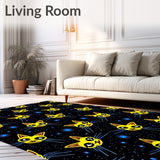 Mystical Cat Eyes Constellation Motif Glowing Accent(Yellow)