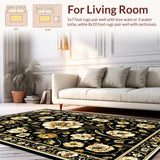 Sophisticated Digital Floral Print(Black)