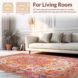 Striking Eclectic Floral(Orange)