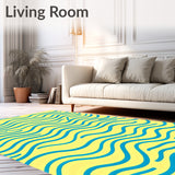 Zen Garden Ripple Wave Tranquil Japanese Inspired(Yellow)