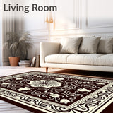 Traditional Coffeehouse Damask with Intricate Brewing Vessel Motifs(Brown)