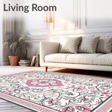 Luxurious Vintage Inspired Floral Arabesque Artistry(Pink)