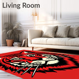 Dramatic Wilderness Predator Stunning Captivating Decorative(Red)