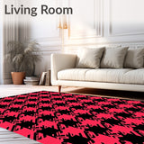 Buffalo Plaid Holiday Welcome Entrance Festive Checkered(Red)