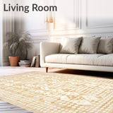 Abstract Beige Harlequin Diamond Area(Beige)