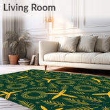 Evergreen Pine Branch Wreath Motif Seasonal Accent(Green)