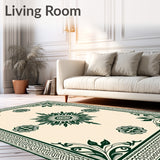 Medallion Burst Collection with Intricate Radial Motifs(Ivory)