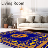 Feline Figures with Vibrant Pulsing Lights Decorative(Blue)