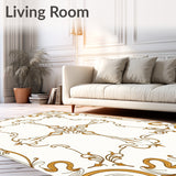 Luxurious Damask Scrollwork Botanical Heritage (Gold) - ODIKA
