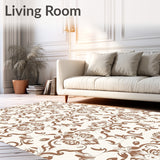Elegant Swirl Motif Featuring Delicate Tracery(Brown)