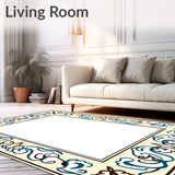 Retro Luxurious Elaborate Enchanting Palatial Swirls (Beige)