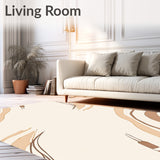 Minimalist Brushstroke Neutral Textured Arrangement(Beige)