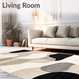 Artisan Crafted Beige Black with Flow(Beige)