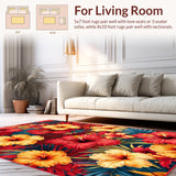 Chic Exotic Blooming Design(Red)