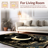 Mystical Moonlit Serpent Design(Black)