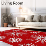 Enchanting Snowflake Winter Wonderland Festive Holiday Accent(Red)