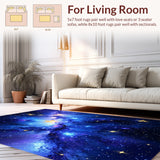 Enchanting Radiant Night Sky Motif(Blue)