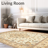 Artisan Taupe & Beige Accent Elegant Ornamental Floor(Beige)