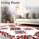 Ruby Bloom with Repeating Floral Interlocking Petals (Red)