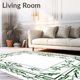 Botanical Lattice Flourish Symmetrical Arrangement(Green)