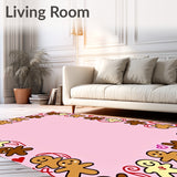 Whimsical Gingerbread Gathering with Twisted Cane and Sprinkled Details(Pink)