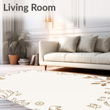 Contemporary Misty Vine Scrollwork with Artistic Flourish(Brown)