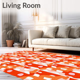 Festival Patchwork Check with Playful Abstract(Red)