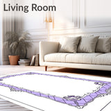 Lattice Trellis Design with Ornamental Border Accent(Purple)