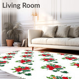 Festive Holly Berry Wreath Holiday Themed Floor(Red)