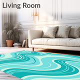 Serene Cascade Swirling Rhythm Nautical(Teal)